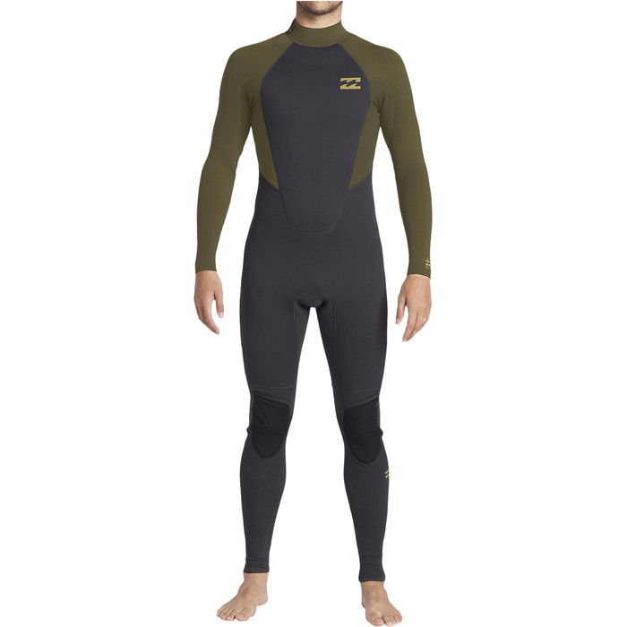 2023 Billabong Mens Intruder 3/2mm Back Zip Wetsuit ABYW100202 - Antique Black