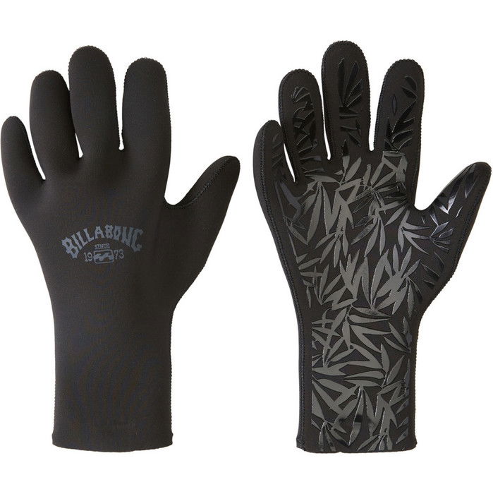 2024 Billabong Womens 2mm Synergy Wetsuit Gloves ABJHN00102 - Negro