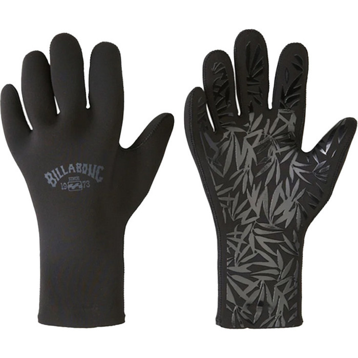 2023 Billabong Womens 5mm Synergy Wetsuit Gloves Z4GL41 - Black