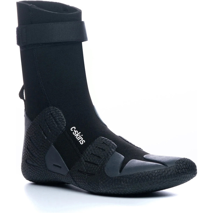 2024 C- Skins Session 7mm Botas De Neopreno Con Puntera Redonda C-BOSE7RT - Black / Charcoal