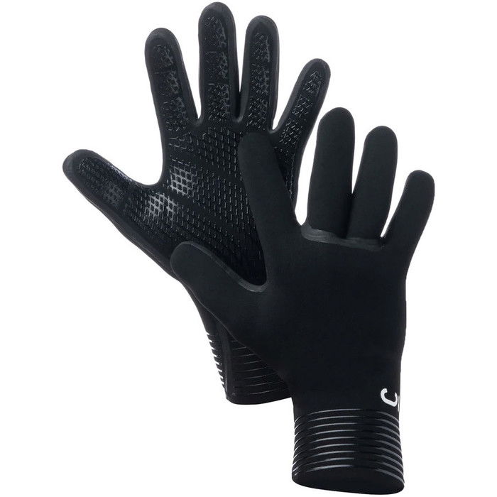 2024 C-Skins Guantes de neopreno de 3 mm con cable para trajes de neopreno C-GLWI3 - Negro