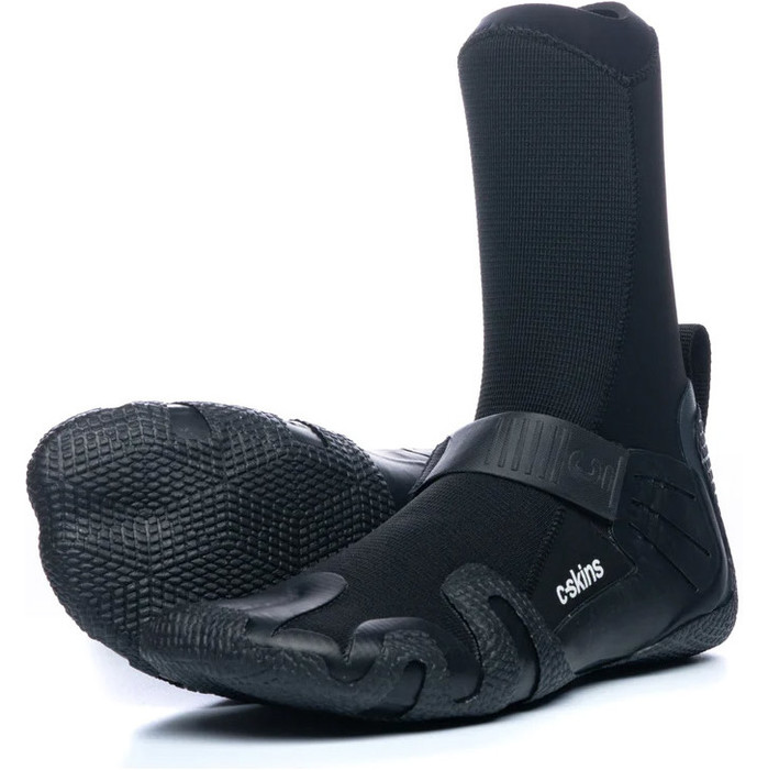 2024 C-Skins Wired 5mm Hidden Split Toe Wetsuit Boots C-BOWI5HST - Black