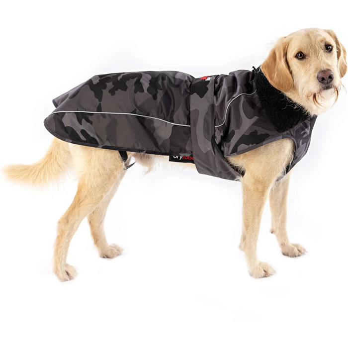 2024 Dryrobe Dog Coat V3 DRV3 - Black / Camo