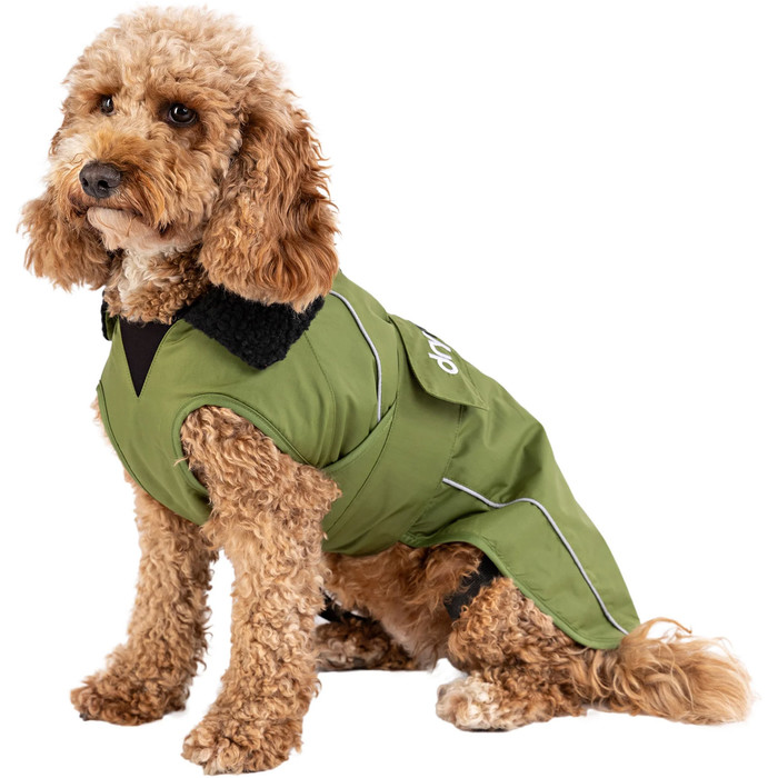 2024 Dryrobe Abrigo Para Perro V3 DRV3 - Black / Verde Oscuro