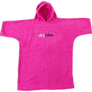 2024 Dryrobe Junior Organic Cotton Hooded Towel Change Robe V3 V3OCT - Pink