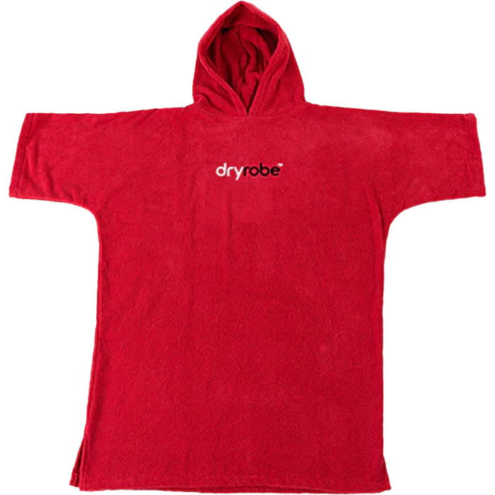 2023 Dryrobe Junior Toalla Con Capucha De Algodn Orgnico Cambiador Robe - Red