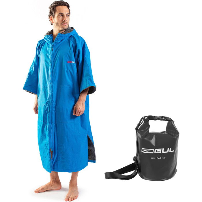 2023 Gul Evorobe Cambiador Con Capucha Robe & Gul 5l Heavy Duty Dry Bag Bundle Ac0128nav1 - Azul / Gris / Negro