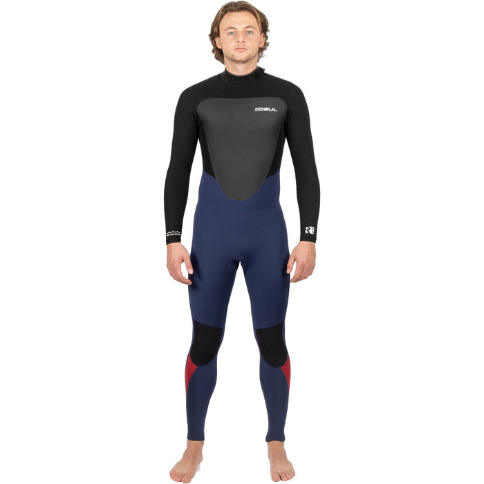 2024 Gul Mens Response 3/2mm GBS Back Zip Wetsuit RE1231-C1 - Navy / Black