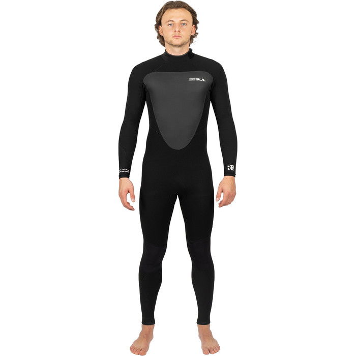 2024 Gul Mens Response 5/3mm GBS Back Zip Wetsuit RE1213-C1 - Black