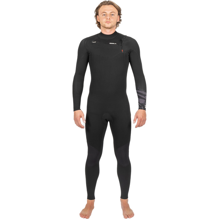 2024 Gul Mens Response FX 3/2mm GBS Chest Zip Wetsuit RE1240-C1 - Black / Contour Camo