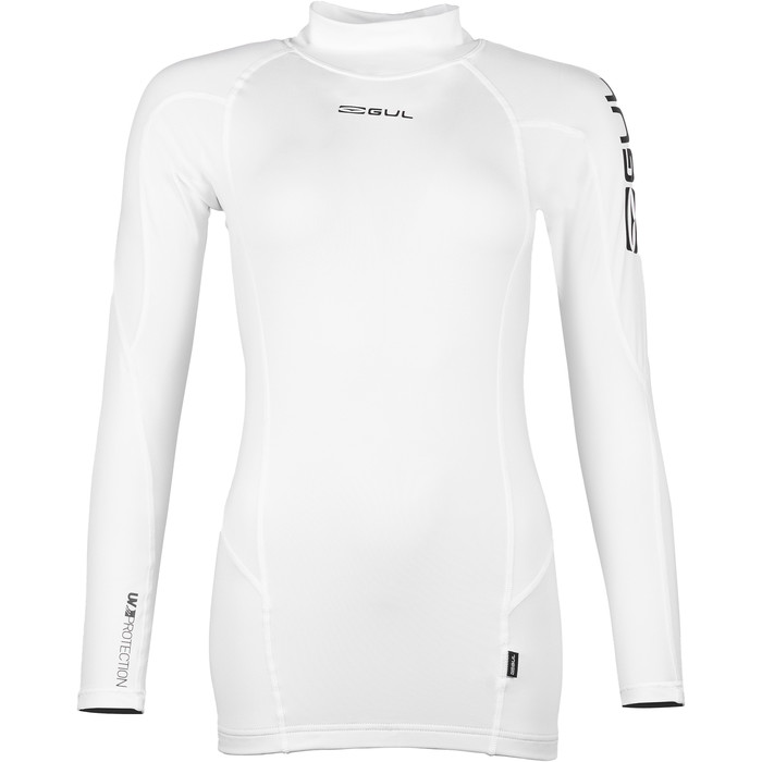 2024 Gul Womens Recore Long Sleeve Rash Vest RG0331-B9 - White