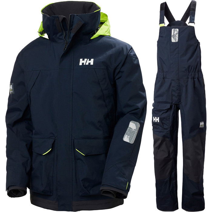 Helly Hansen Hombres Pier Coastal Pier 2024 3.0 Sailing Jacket & Bib Trouser Combi Set 3417733961 - Navy