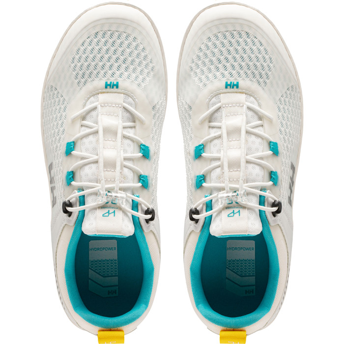 2023 Helly Hansen Zapatillas De Vela Hp Foil V2 Para Mujer 11709 - Off White / Scuba Blue