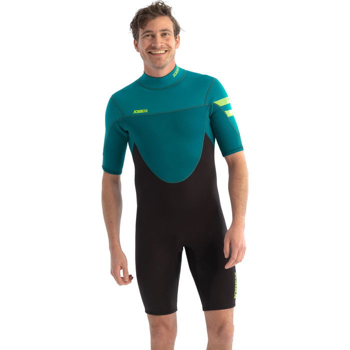 2024 Jobe Hombres Perth 3/2mm Back Zip Shorty Neopreno 30362100 - Teal