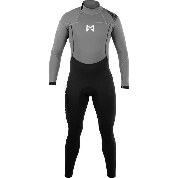 2023 Magic Marine Junior Brand 3/2mm Back Zip Wetsuit MM011014 - Grey