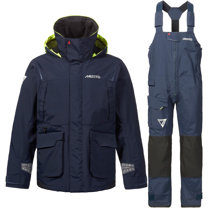 2024 Musto Mens BR1 Channel Sailing Jacket & Trouser Combi Set 82399B - True Navy