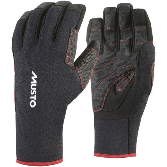 2024 Musto Performance All Weather Sailing 2mm Guantes 86097 - Black