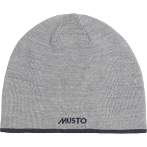 2023 Musto Reversible Beanie Hat 86102 - Grey Melange / Navy