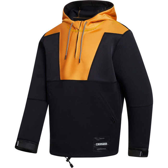 2024 Mystic Mens Fulmar 3/2mm Neoprene Hoodie 35017.230320 - Retro Orange