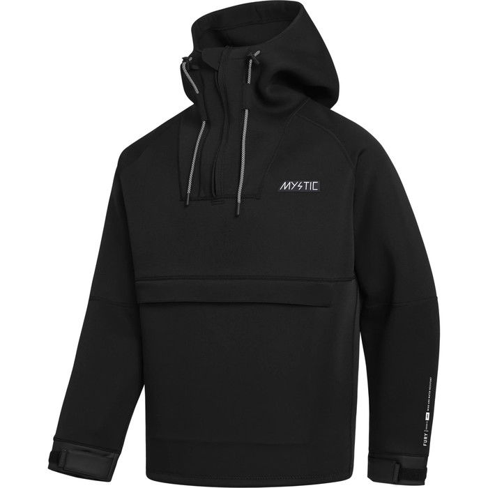 2024 Mystic Fury 3/2mm Neoprene Hoodie 35017.230325 - Black