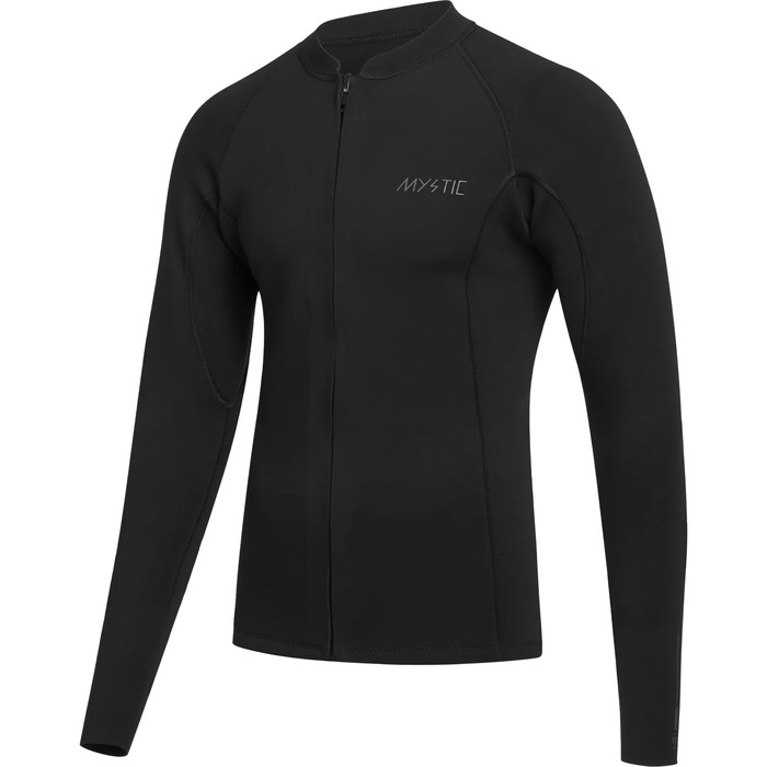 2024 Mystic Mens Majestic 2mm Front Zip Surf Jacket 35001.230165 - Black