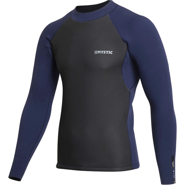 2024 Mystic Mens Star 2mm Long Sleeve Surf Top 35001.230171 - Navy