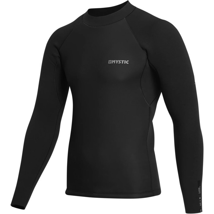 2024 Mystic Mens Star 2mm Long Sleeve Surf Top 35001.230173 - Black