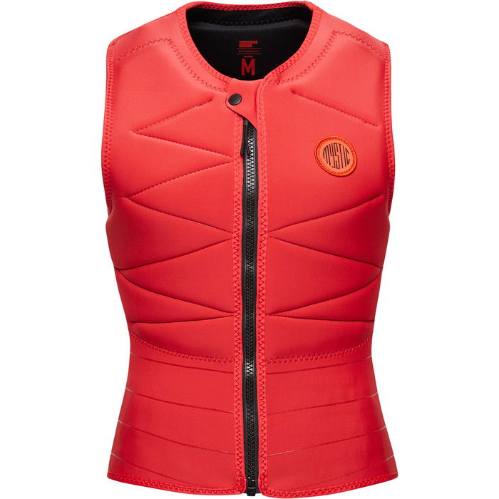 2024 Mystic Womens Ruby Front Zip Impact Vest 35005.230230 - Sunset Red