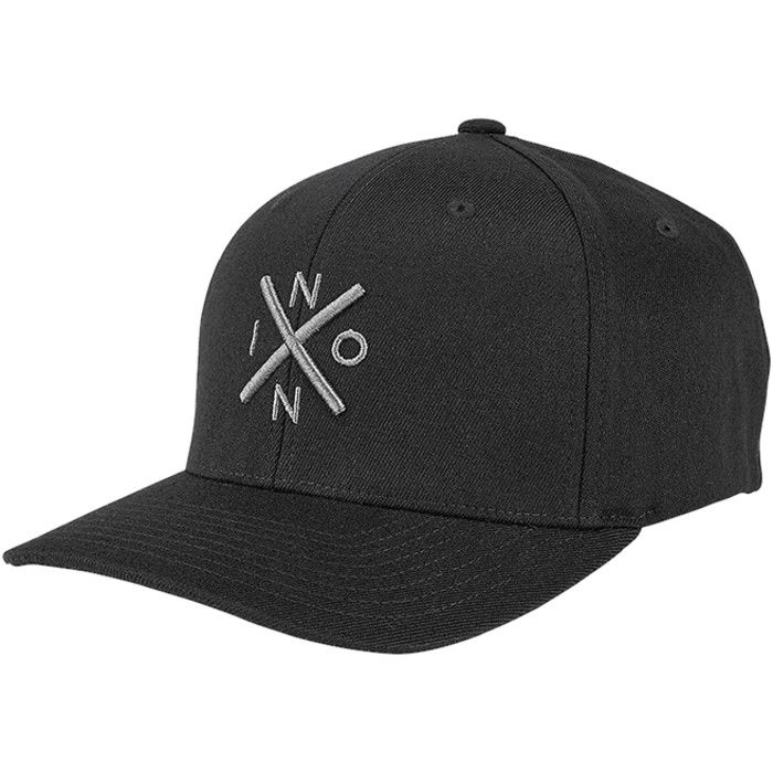 2024 Gorra Nixon Exchange Flex Fit C2875 - Negro / Carbn