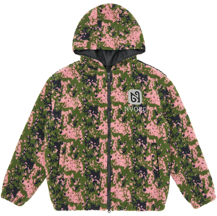 2024 Nyord Sherpa Wool Hooded Bomber Jacket NSHJ - Camo Print