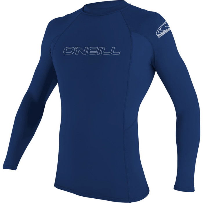 2024 O'Neill Hombre Basic Skins Lycra de manga larga 3342 - Azul marino