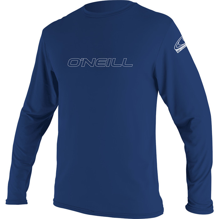 2024 O'Neill Mens Basic Skins Long Sleeve Rash Tee 4339 - Navy