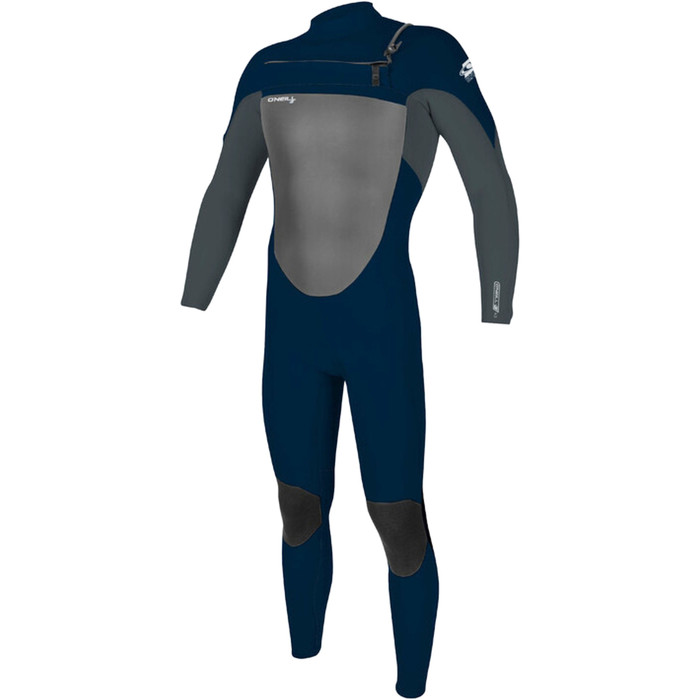 2024 O'Neill Mens Epic 4/3mm Chest Zip Wetsuit 5354 - Abyss / Gunmetal