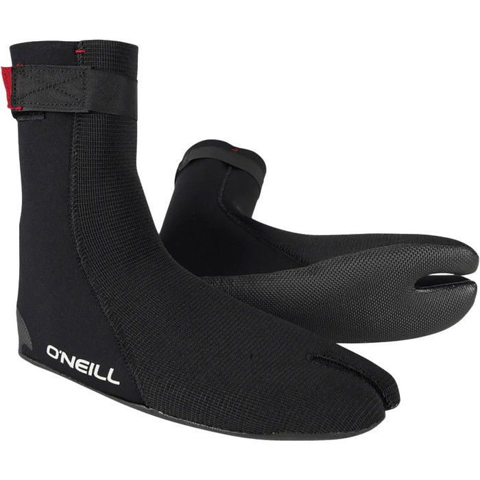 2024 Botas de neopreno O'Neill Heat Ninja 5/4mm con puntera abierta 5556 - Negro