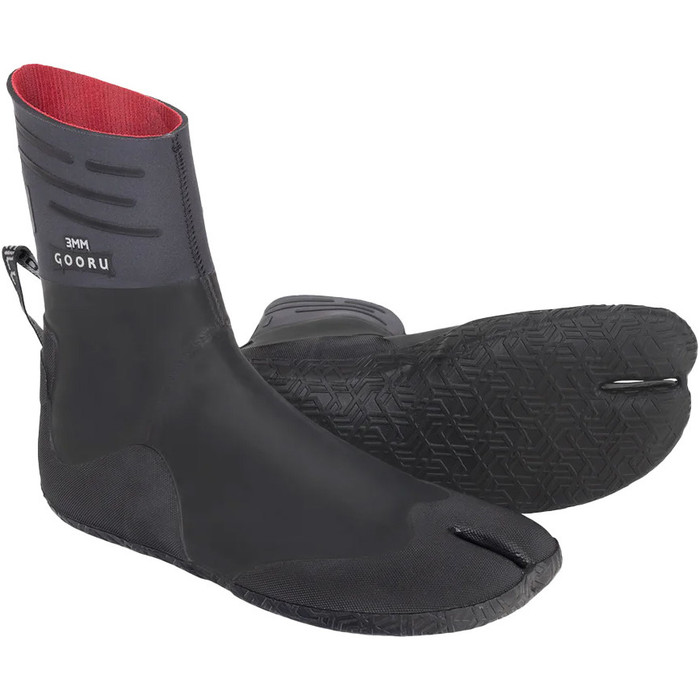 2024 Botas de neopreno O'Neill Gooru Dip 3mm con puntera abierta 5602 - Smoke / Negro