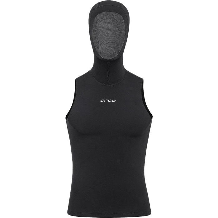 2024 Orca Mens Heatseeker Hooded Neoprene Swim Vest NA42 - Black