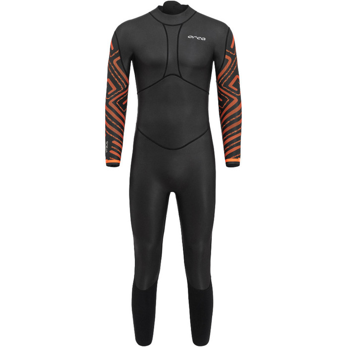 2024 Orca Hombres Vitalis Breast Stroke Open Water Swim Back Zip Neopreno NN2B0501 - Black