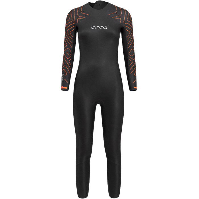 2024 Orca Mujer Vitalis TRN Back Zip Open Water Swim Neopreno NN684601 - Black