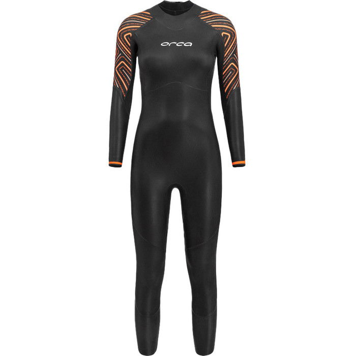 2024 Orca Mujer Zeal Thermal Back Zip Open Water Swim Neopreno NN6T4801 - Black