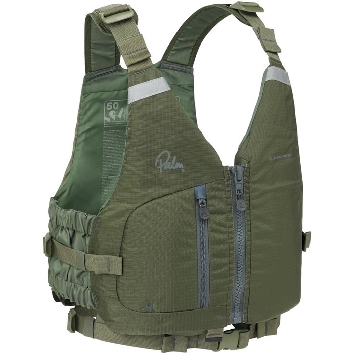 2024 Palm Meander Touring Kayak PFD Buoyancy Aid 12641 - Olive