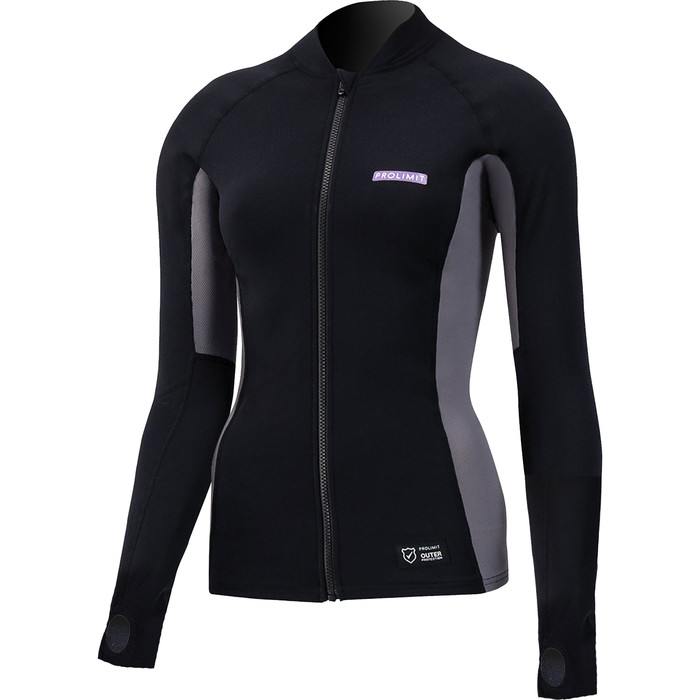 2024 Prolimit Sup Quick Convertible De Mujer Dry Top 400.14705.040 - Negro / Lavanda