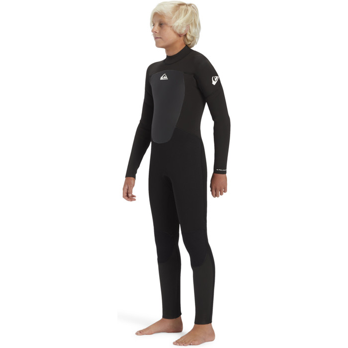 2024 Quiksilver Chicos Prologue 4/3mm Gbs Back Zip Neopreno EQBW103088 - Black