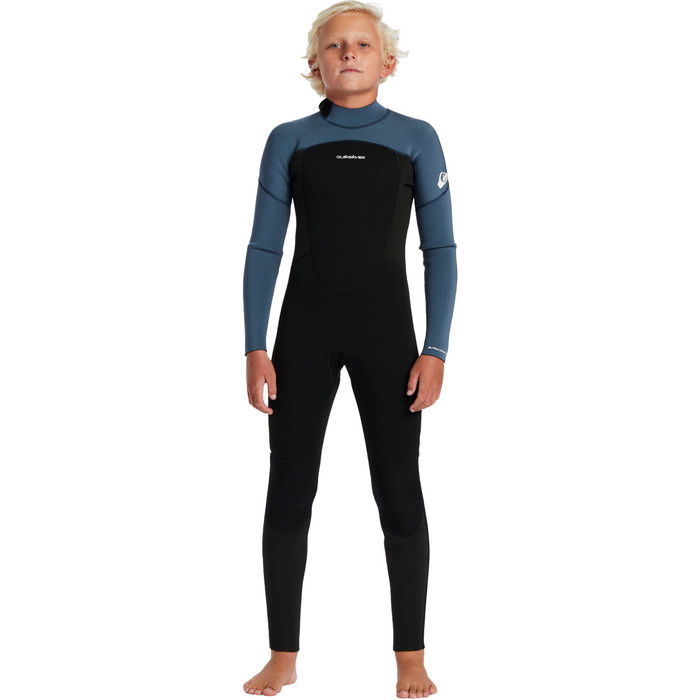 2024 Quiksilver Boys Prologue 4/3mm GBS Back Zip Wetsuit EQBW103119 - Black / Bering