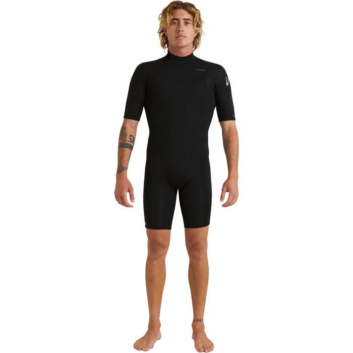 2024 Quiksilver Mens Everyday Sessions 2mm Back Zip Shorty Wetsuit EQYW503031 - Black