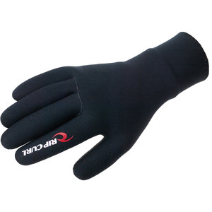 2024 Rip Curl Junior Dawn Patrol 2mm Neoprene Gloves WGLLAJ - Black