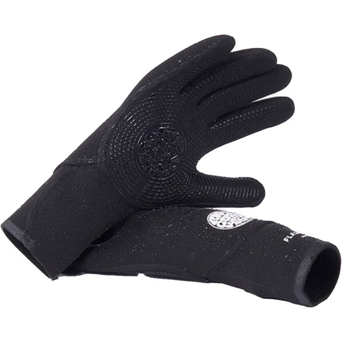 2024 Rip Curl Flashbomb 5/3mm Guantes De 5 Dedos WGLYDF - Black