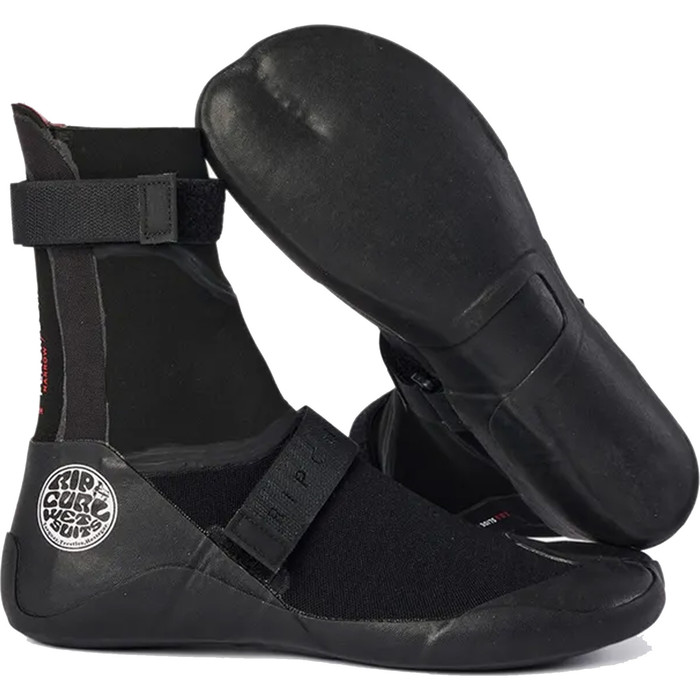 2024 Rip Curl Flashbomb 5mm Bota Neopreno Puntera Partida 117msa - Negro