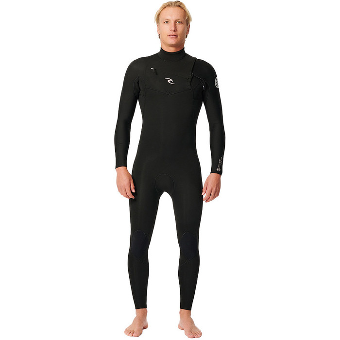 2024 Rip Curl Hombres Dawn Patrol Performance 5/3mm Chest Zip Neopreno 15CMFS - Black