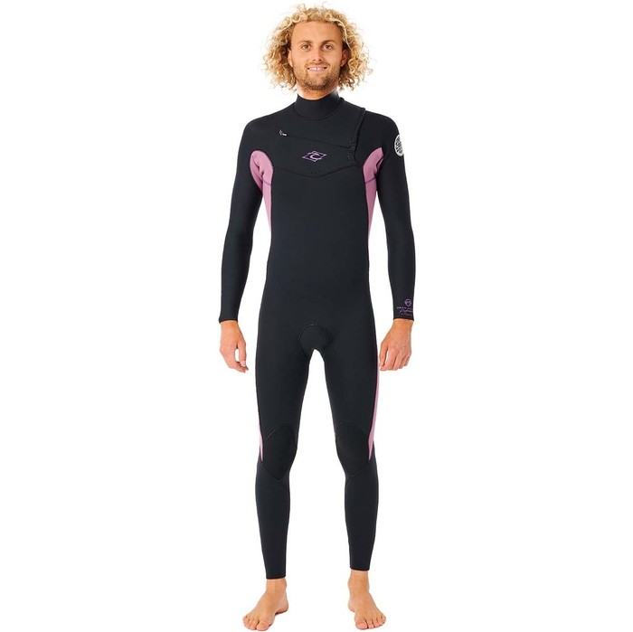 2023 Rip Curl Hombres Dawn Patrol Performance Eco 4/3mm Chest Zip Neopreno 135MFS - Purple