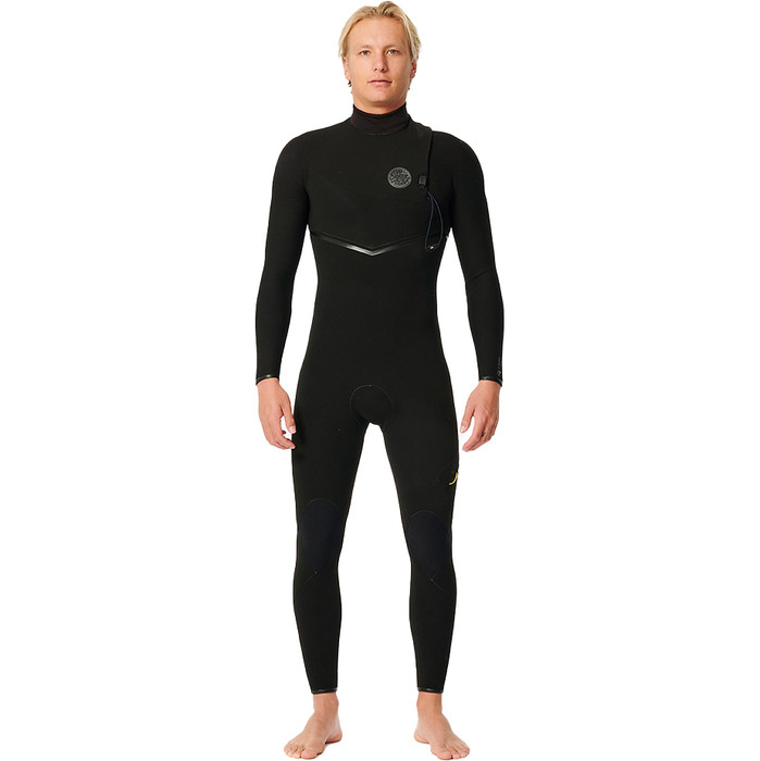 2024 Rip Curl Hombres E-Bomb 4/3mm Zip Free Neopreno 14TMFS - Black